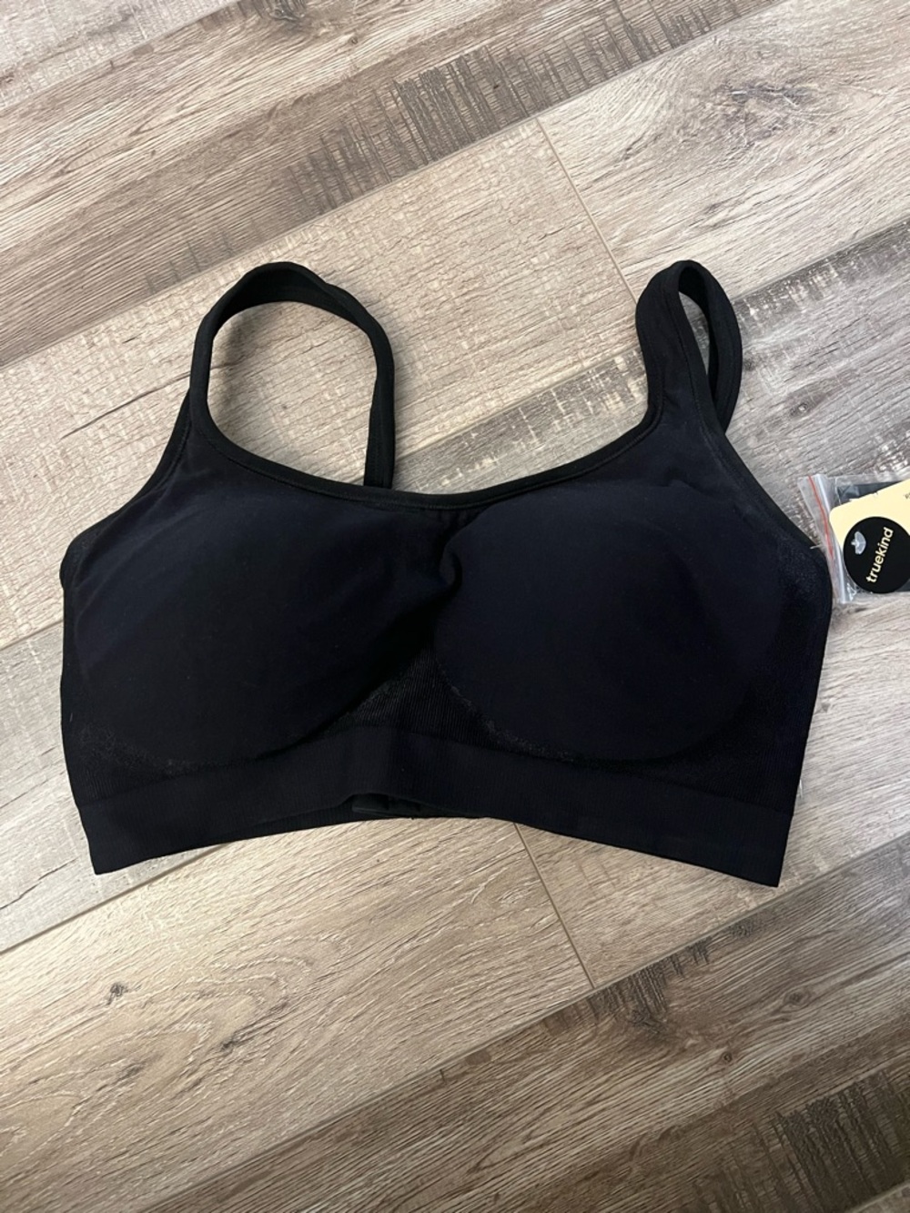 Seamless Black Everyday Comfort Bra by Truekind size L EUC